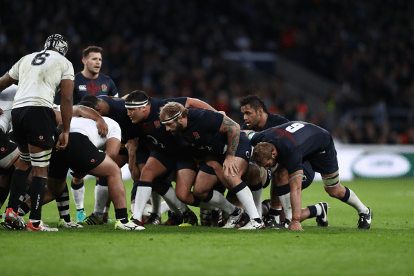 England v Fiji Scrum