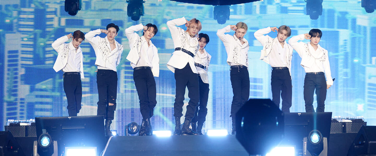 Stray Kids perform at BASt Hyde Park in 2024