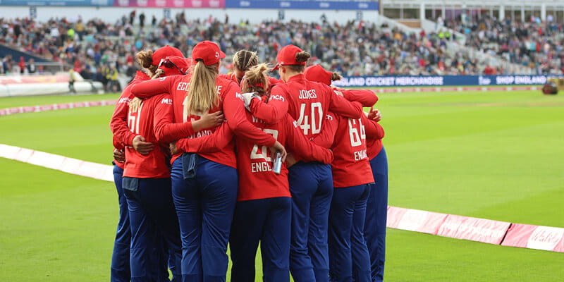 The England women's T20 cricket team getting ready for the World Cup