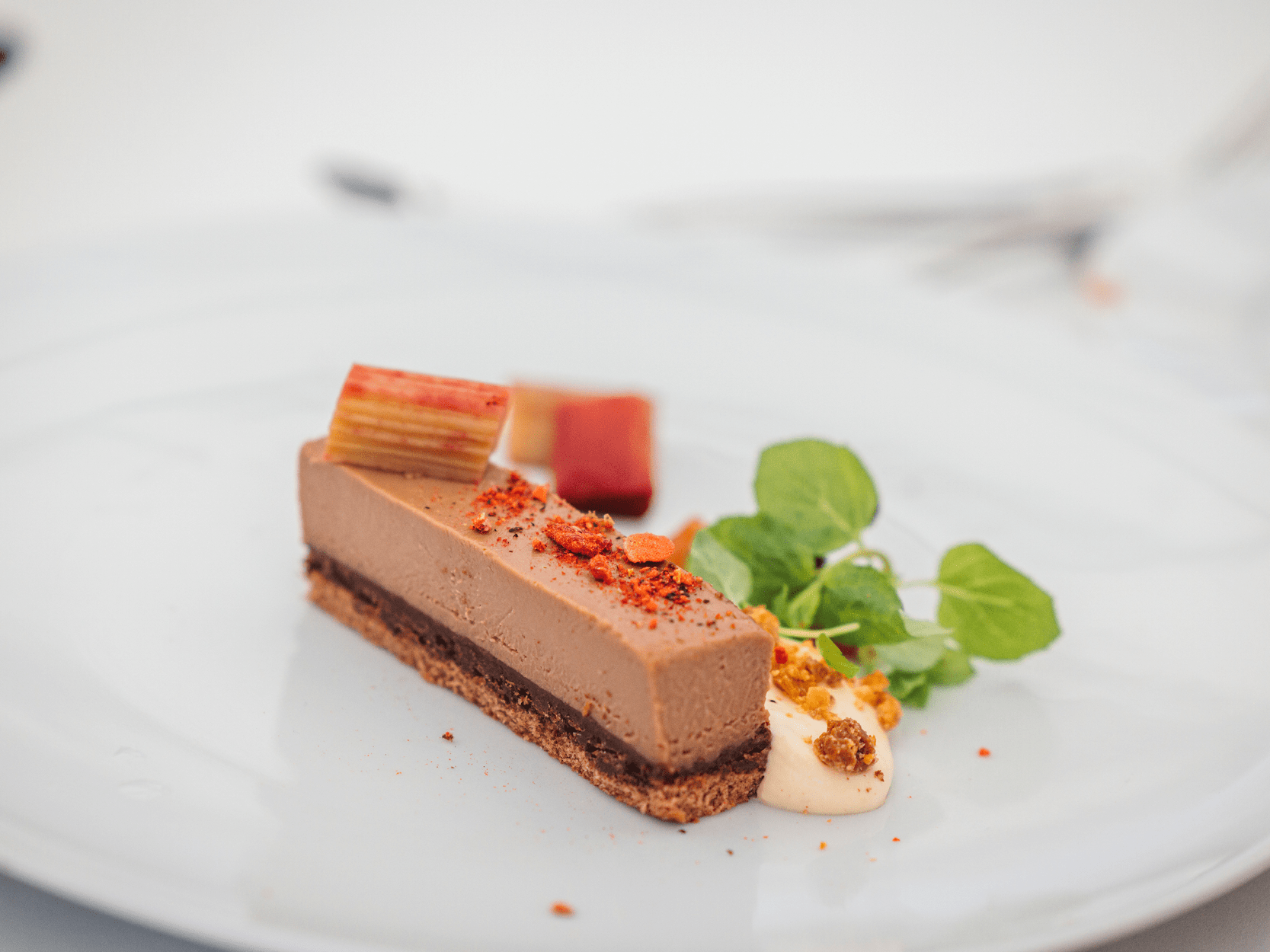 A dessert dish served for guests in Roof Garden hospitality at the 2024 Queen's Club Championships