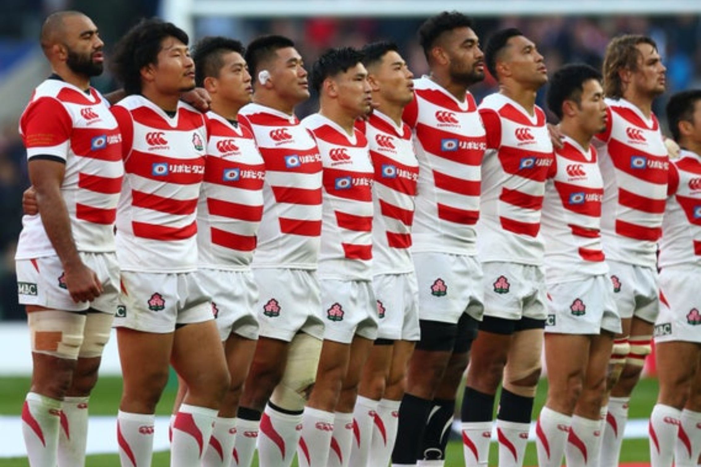Japan squad before facing england rugby