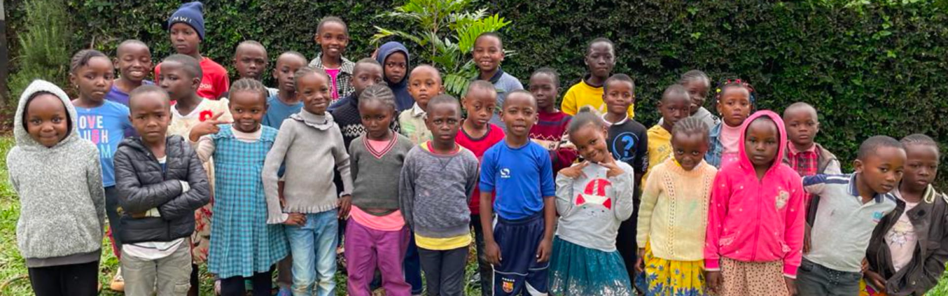 Children from  the Baobab School in Nairobi - Keith Prowse is raising money for the football team