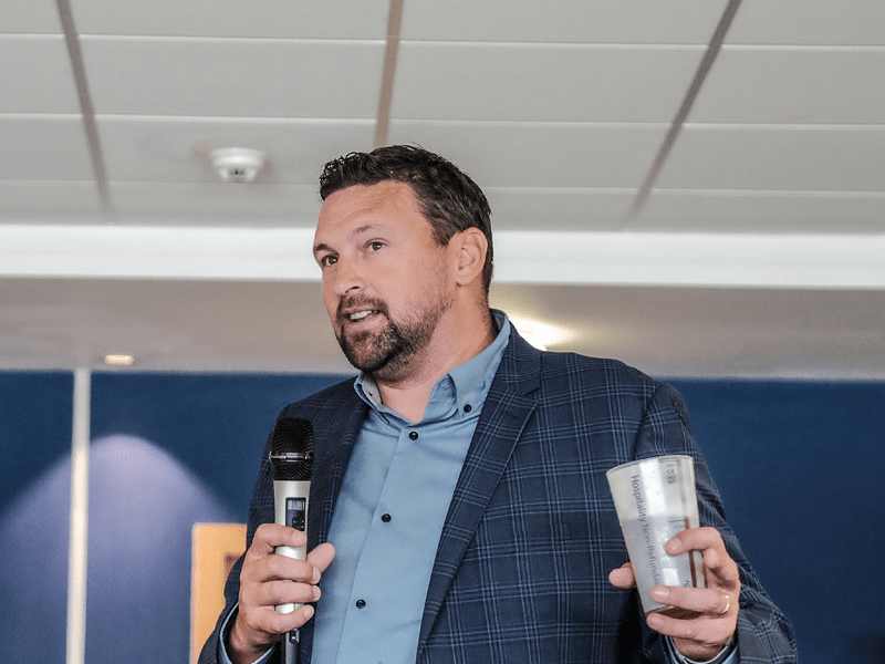 Steve Harmison guest speaker with Keith Prowse at Edgbaston Stadium