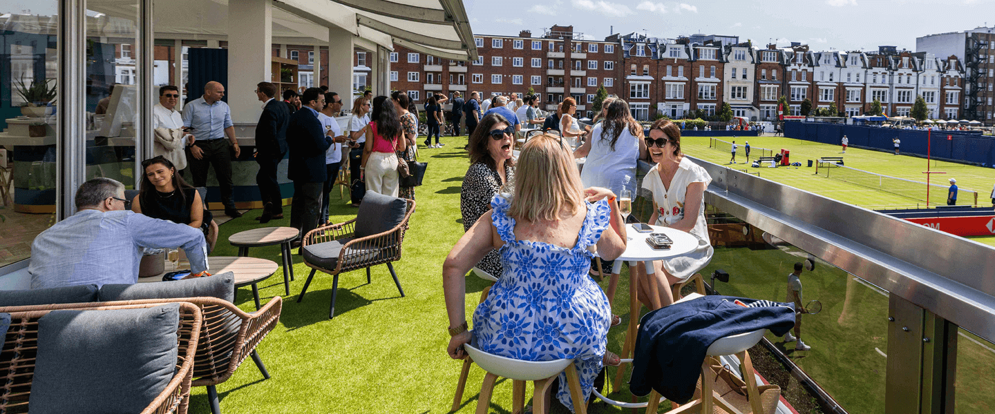 Event Managers hosting at The Queens Club in The View facility