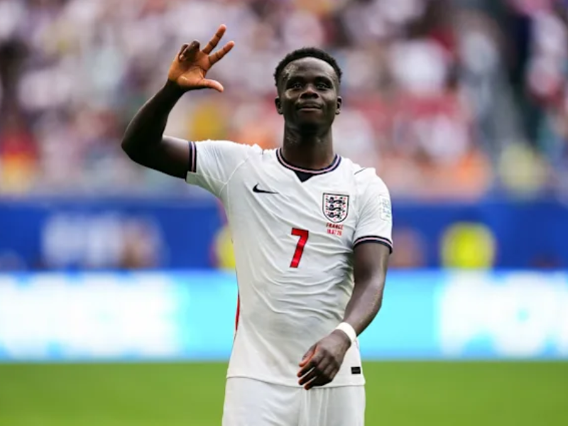 Saka celebrating