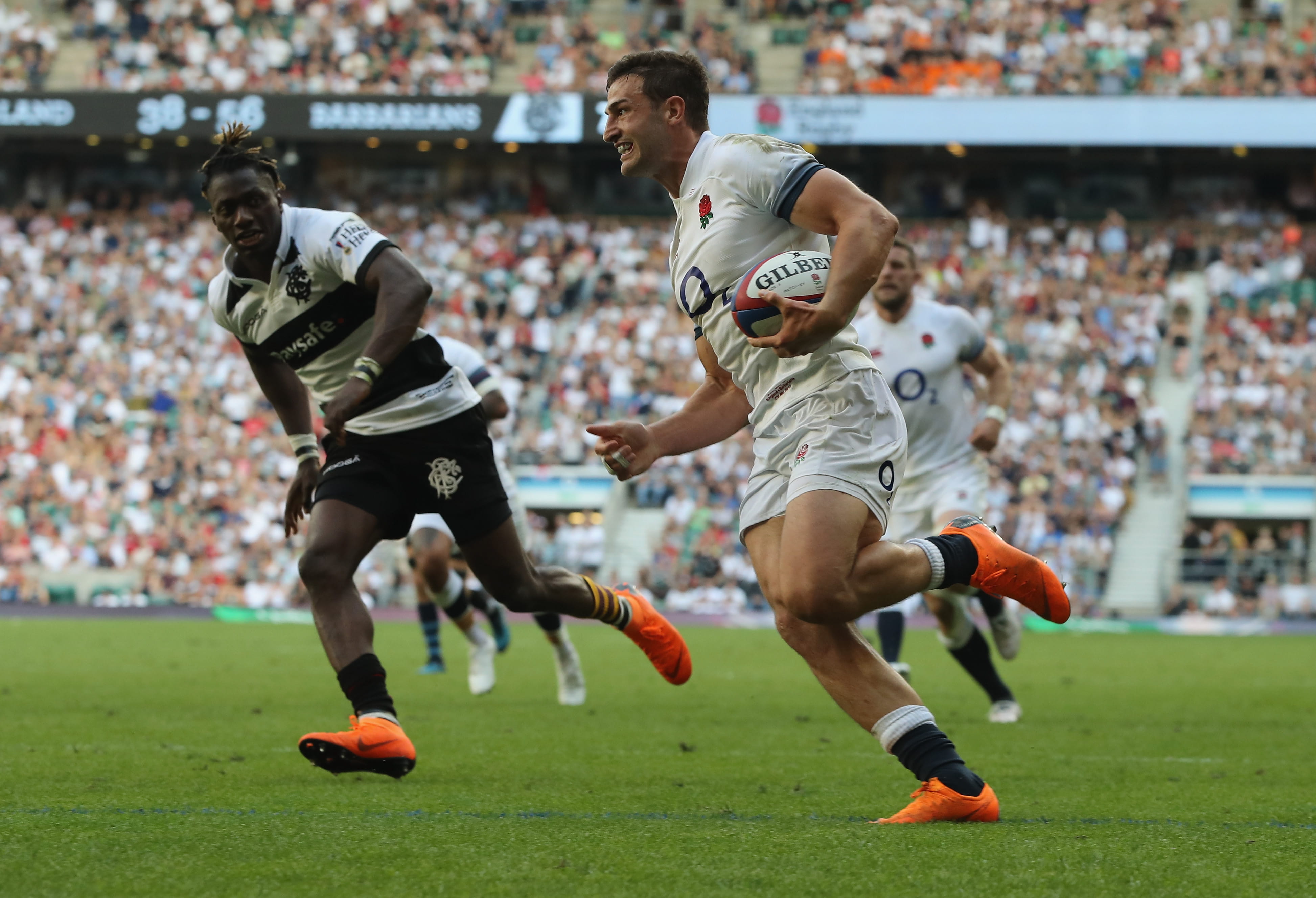 Keith Prowse Rugby - Barbarians vs Fiji: Vermaak and Philip congratulate Morne Steyne on his 79th minute try in 2019