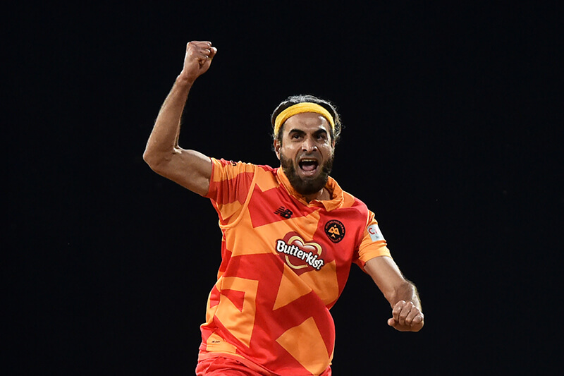 Imran Tahir playing for Birmingham Phoenix