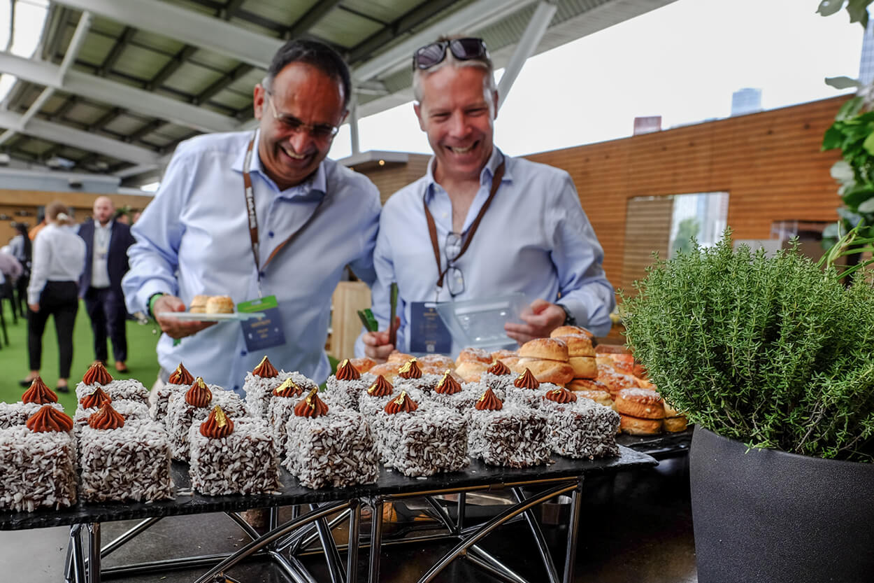 Guests in the Corinthian Roof Terrace at The Kia Oval