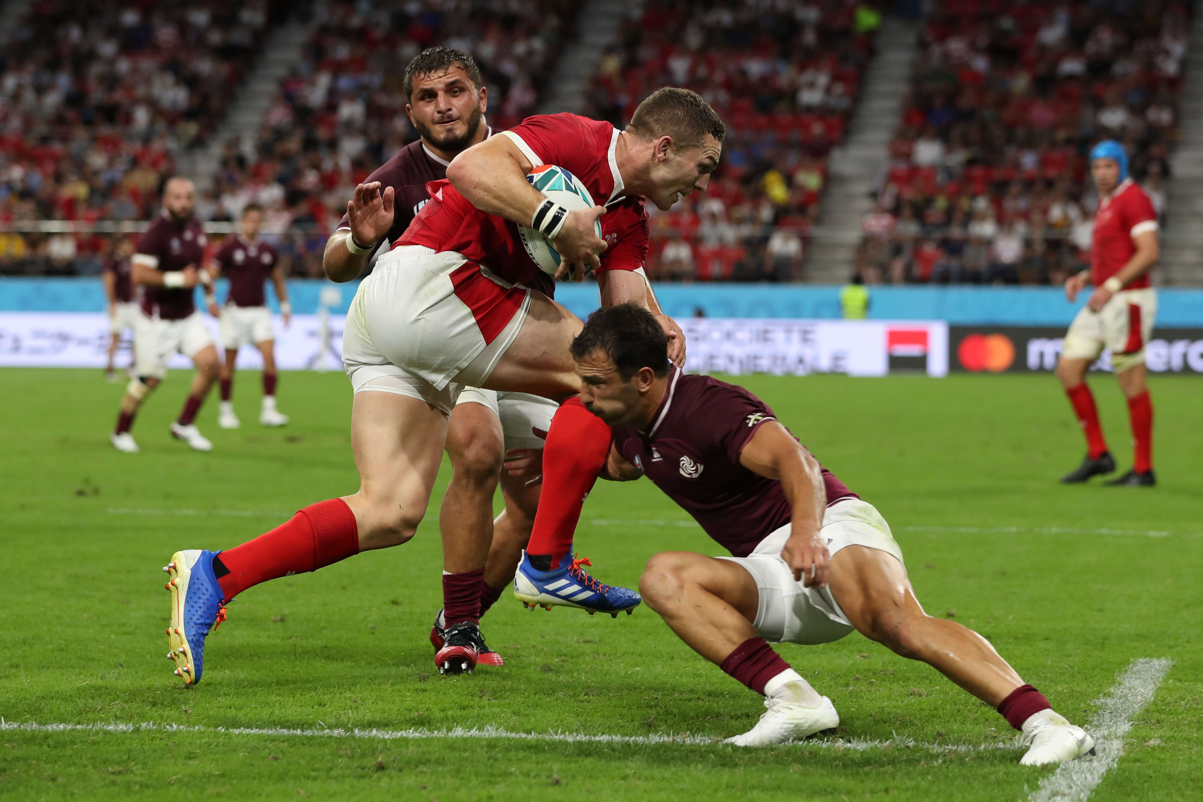 Keith Prowse Rugby - North battles through the Georgian team in Wales' Rugby World Cup 2019 victory