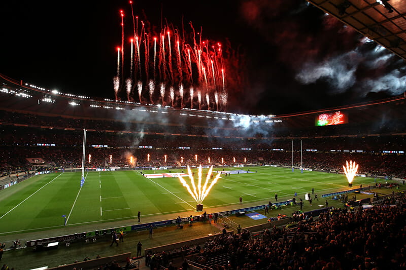 Opening ceremony at the Autumn Nations Series at Twickenham Stadium