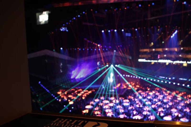 View from the sapphire suites hospitality space at The Brit Awards 2022  in the O2 Arena