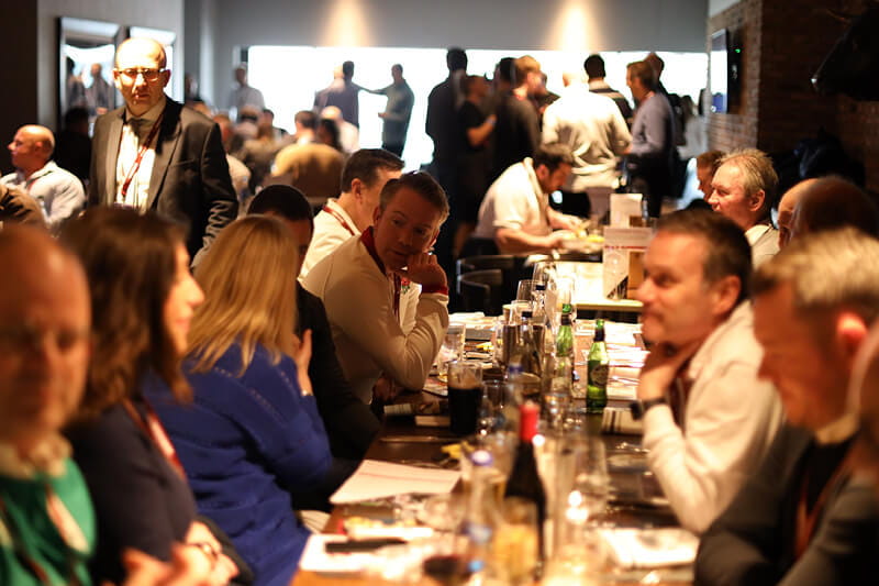 Hospitality guests enjoying themselves at Twickenham Stadium