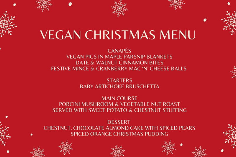 Vegan Christmas Menu inspiration