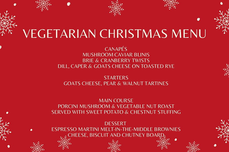Vegetarian Christmas Menu inspiration
