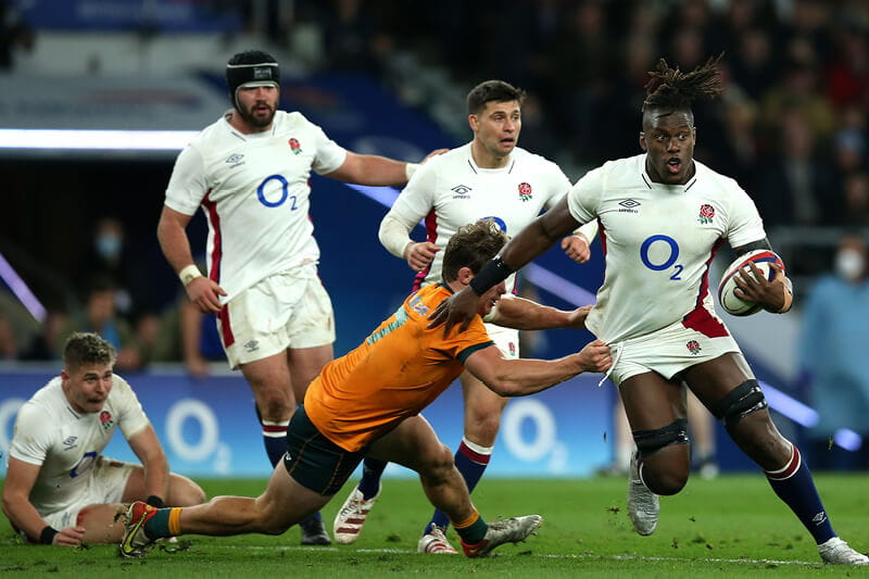 England playing Australia in the 2021 Autumn Nations Series