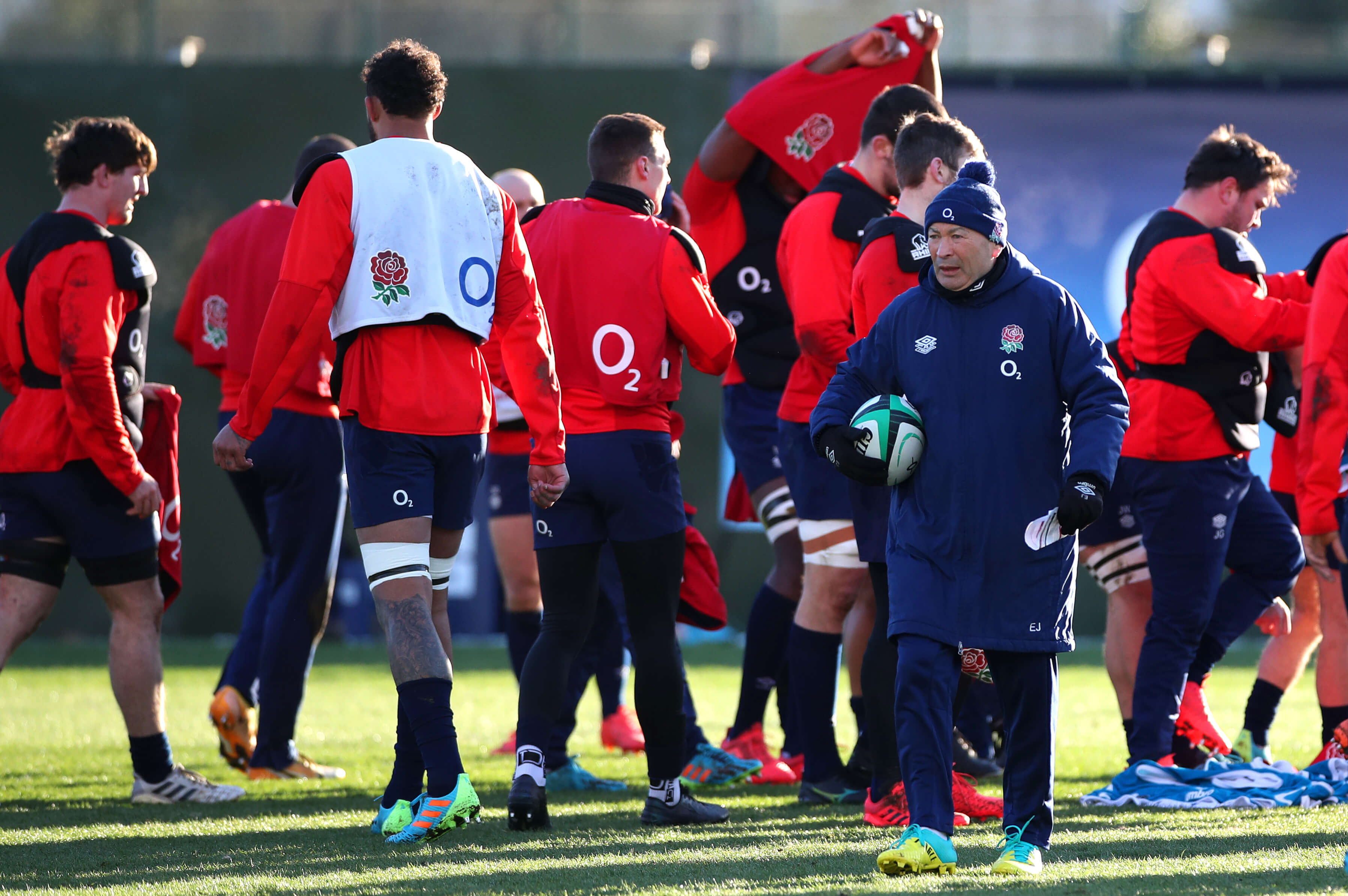 Keith Prowse Rugby - Eddie Jones supervises England Rugby Team's training before their games against the USA