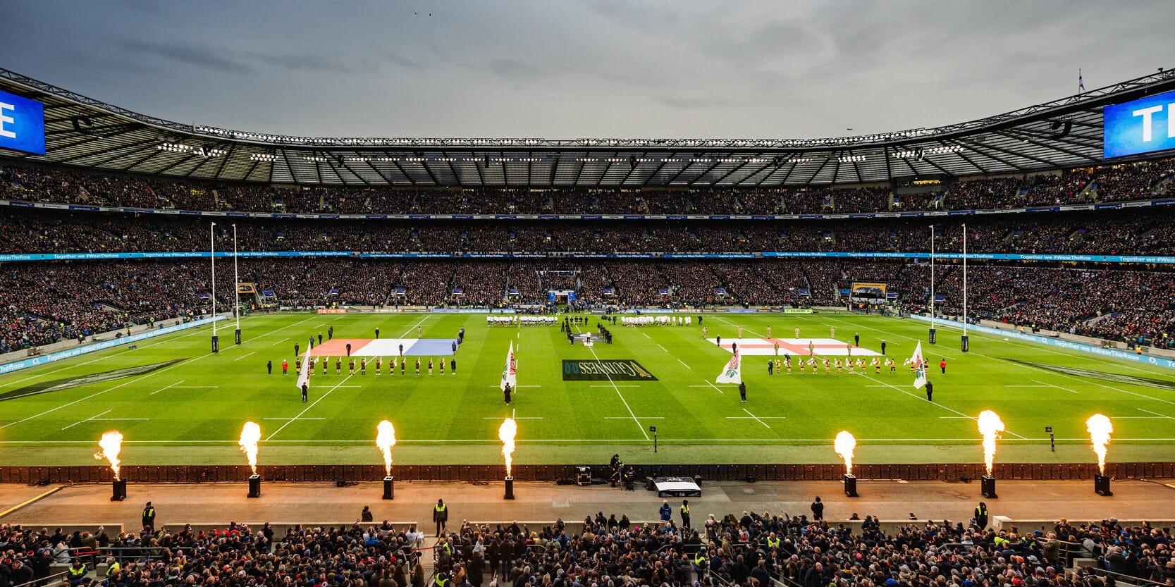 Guinness Six Nations Match at Twickenham Stadium
