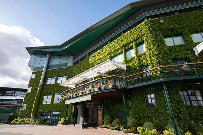 Outside of Centre Court at The Championships Wimbledon