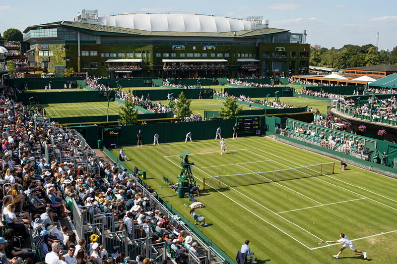 Outside courts at The Championships Wimbledon 