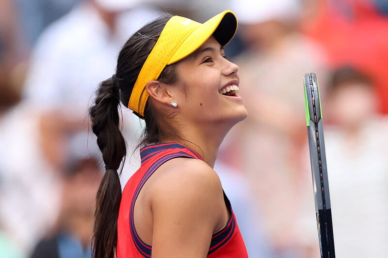 Emma Raducanu at the 2021 US Open 