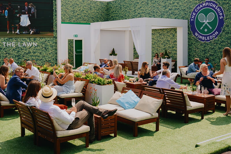The Lawn hospitality at Wimbledon