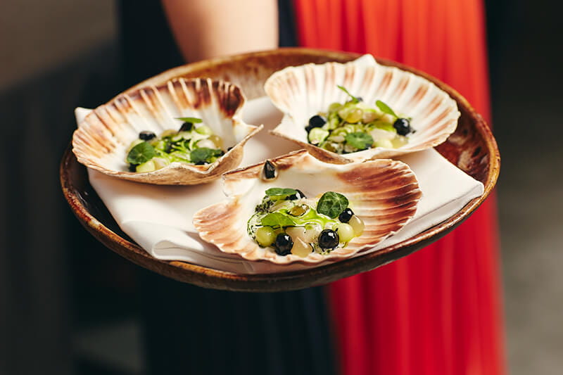 Scallop dish to feature in The Treehouse at Wimbledon