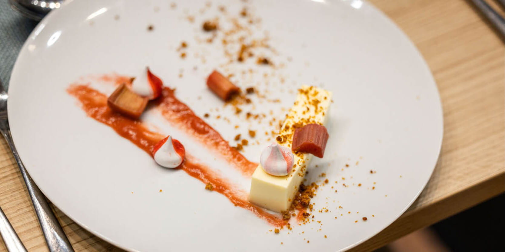 A desert dish served at the Rothesay International Eastbourne tennis tournament in hospitality at Devonshire park