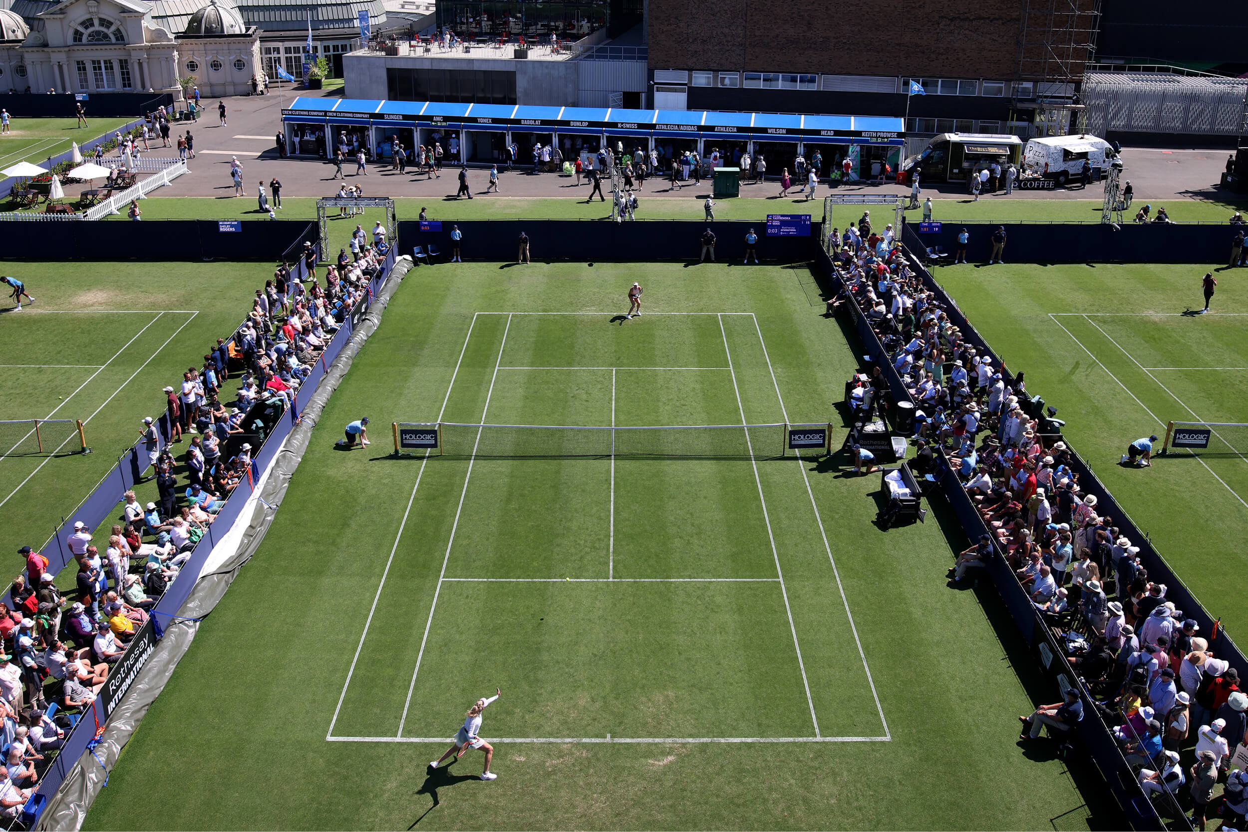 Eastbourne Spectators Close to Courts