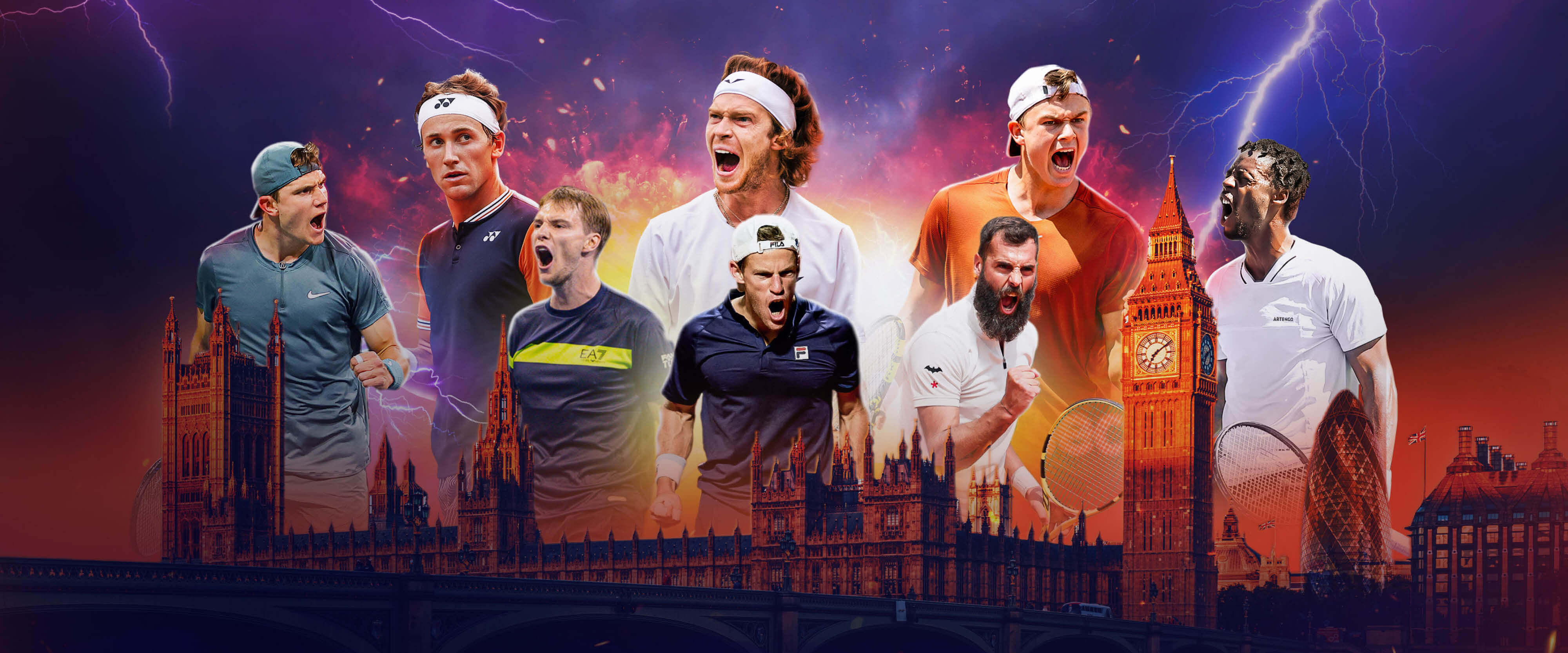 Keith Prowse Tennis - UTS Grand Final London: full line up for the UTS Final in London including Holger Rude, Jack Draper, Andrey Rublev, Gael Monfils and Casper Ruud