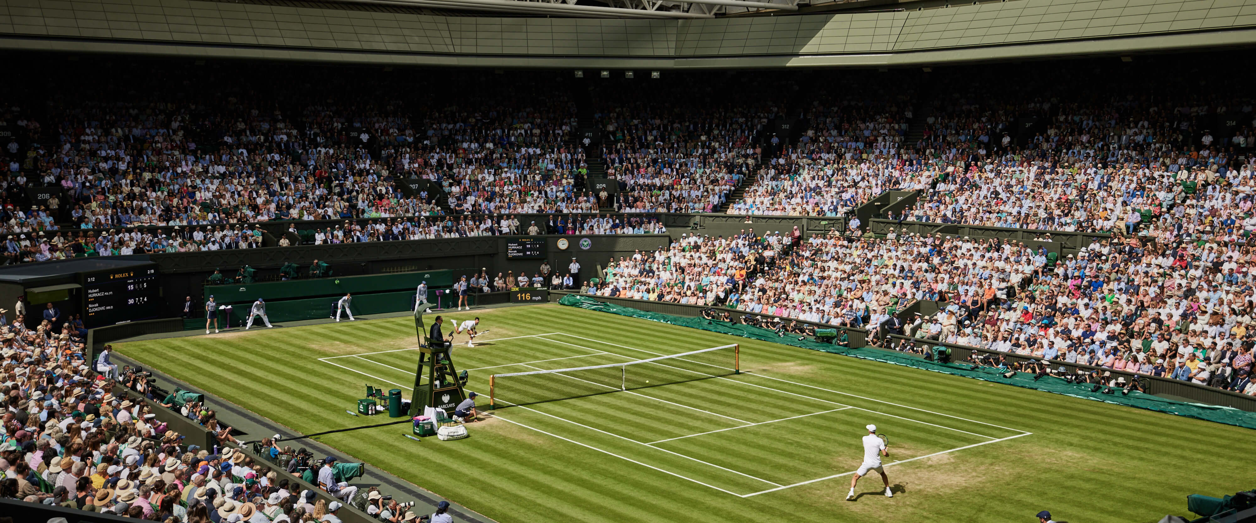 The Championships Wimbledon 2023 on centre court 