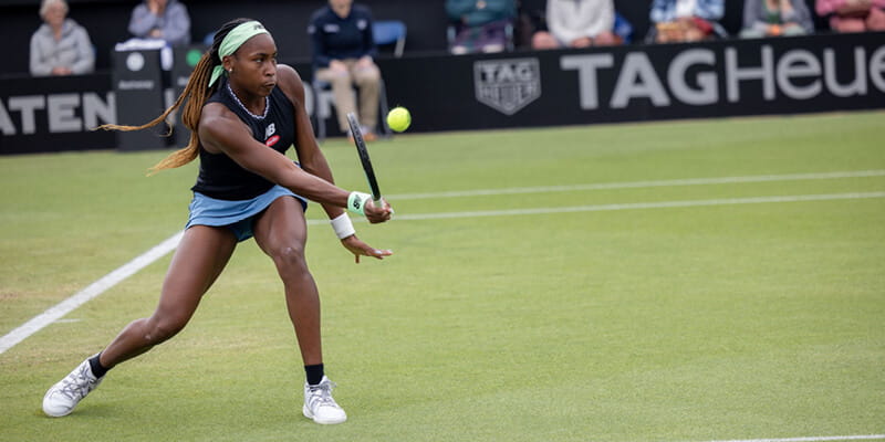 Coco Gauff at Eastbourne International 