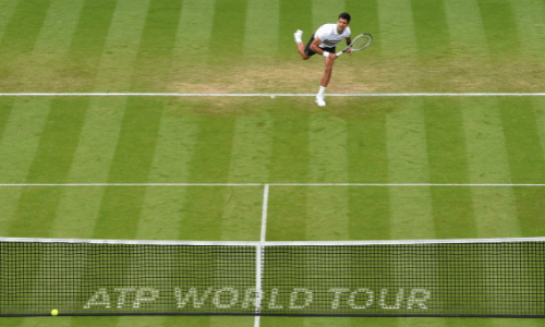 Novak Djokovic at Eastbourne International 2017.