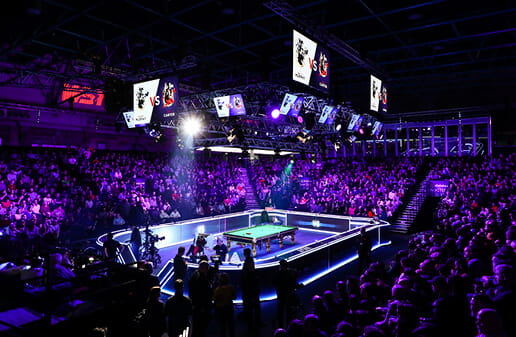 View from VIP booths inside arena
