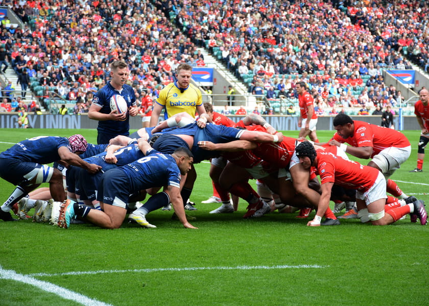 Army v Navy in action at Twickenham Stadium in 2023