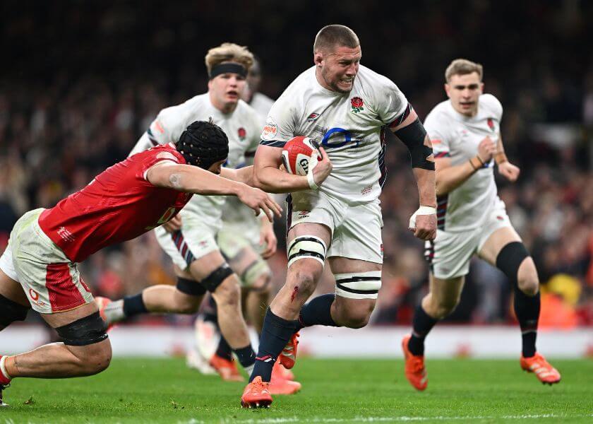 England in action against Wales in the Guinness Mens Six Nations