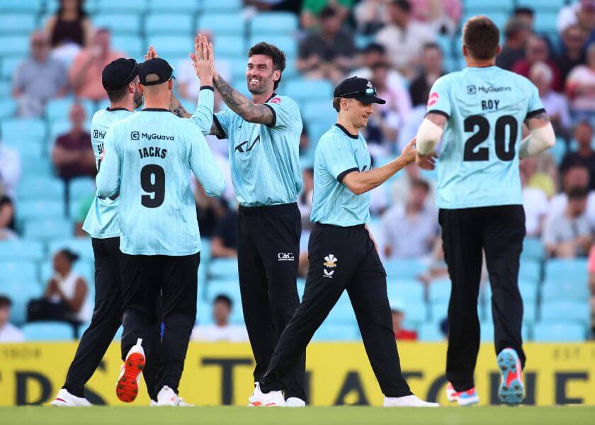 Surrey in action at The Kia Oval