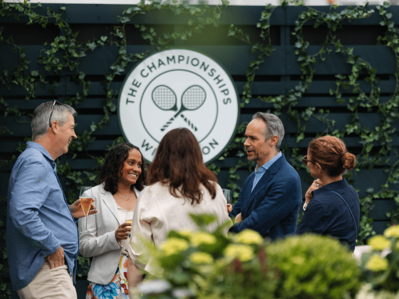 guests enjoying hospitality at Wimbledon