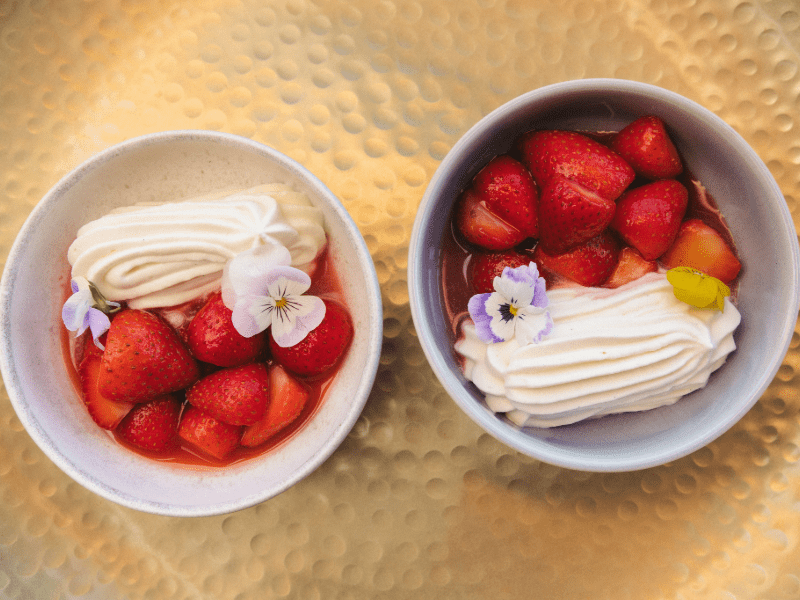 Strawberries and cream