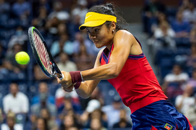 Emma Raducanu at the 2021 US Open 