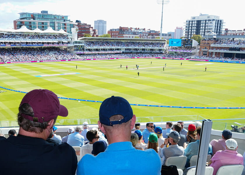 Lord's cricket ground view from seat for an England on day international match