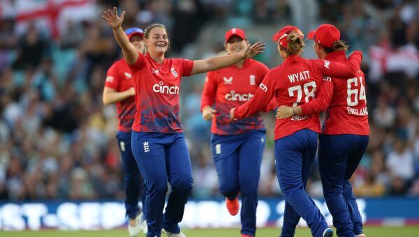 England Women in action during a IT20 match at The Kia Oval