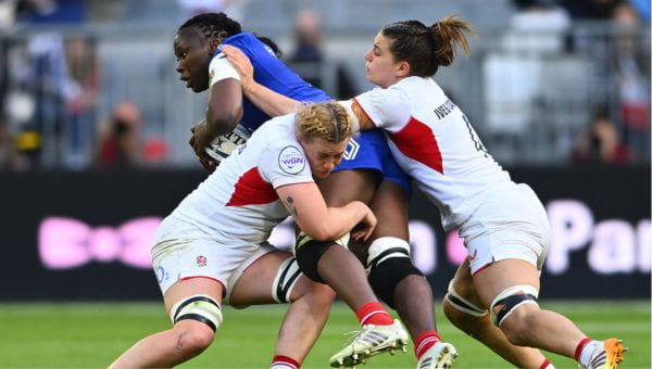 Madoussou Fall Raclot , Delaney Burns and Lilli Ives Campion France and England in May 2026. 
