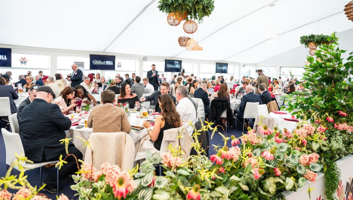Guesting dining at Silver Birch Garden Party