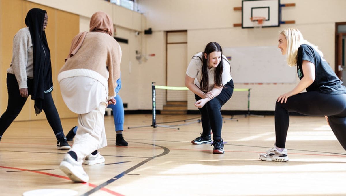 Stretch session after Access Sport group activities 