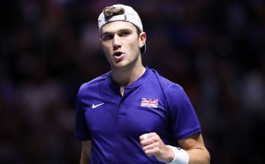 Jack Draper of Great Britain during day two of the Davis Cup Finals Group Stage, 2023.