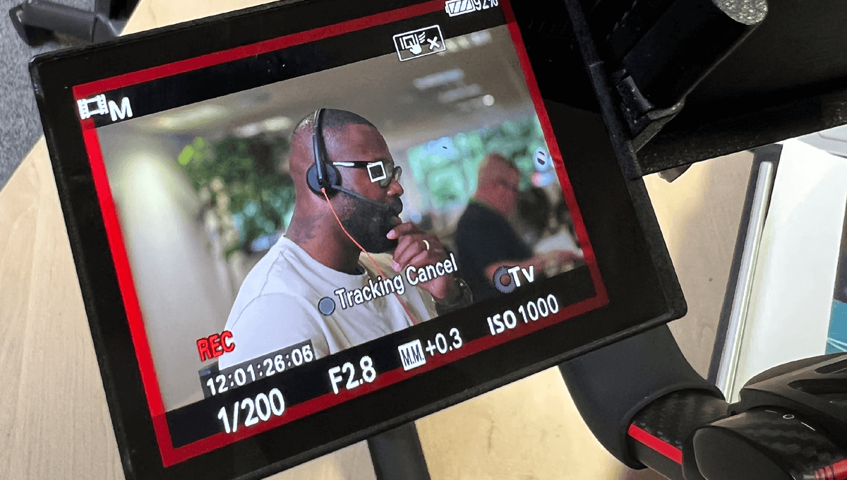 Ugo Monye in the Keith Prowse office