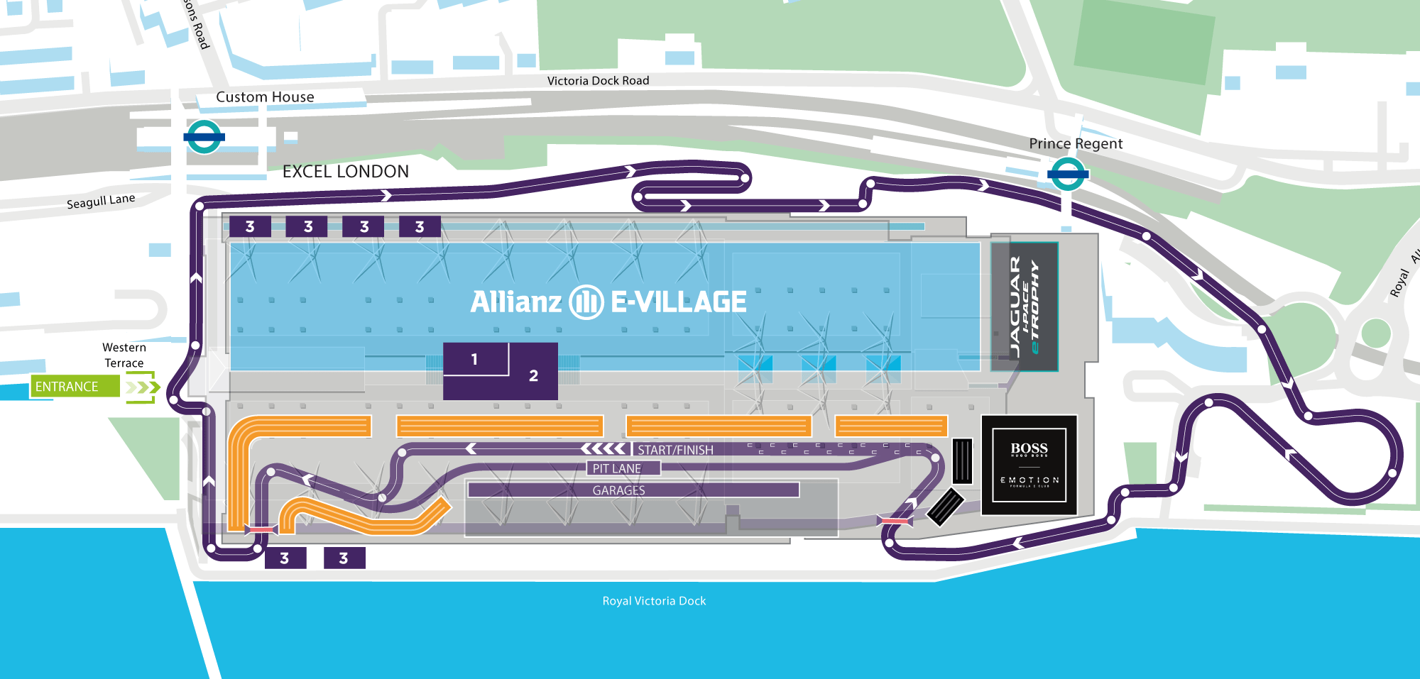 Formula E Hospitality map