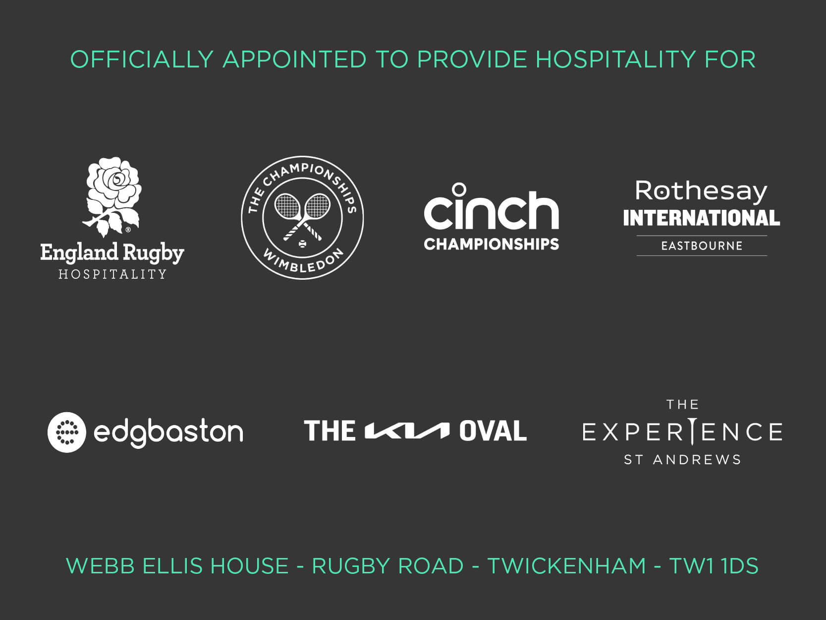 Official hospitality partner for events