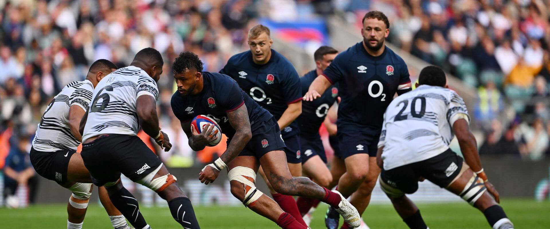 England in action against Fiji