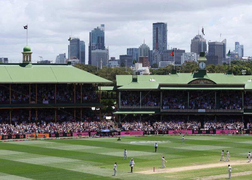 England and Australia in action during the Ashes Series